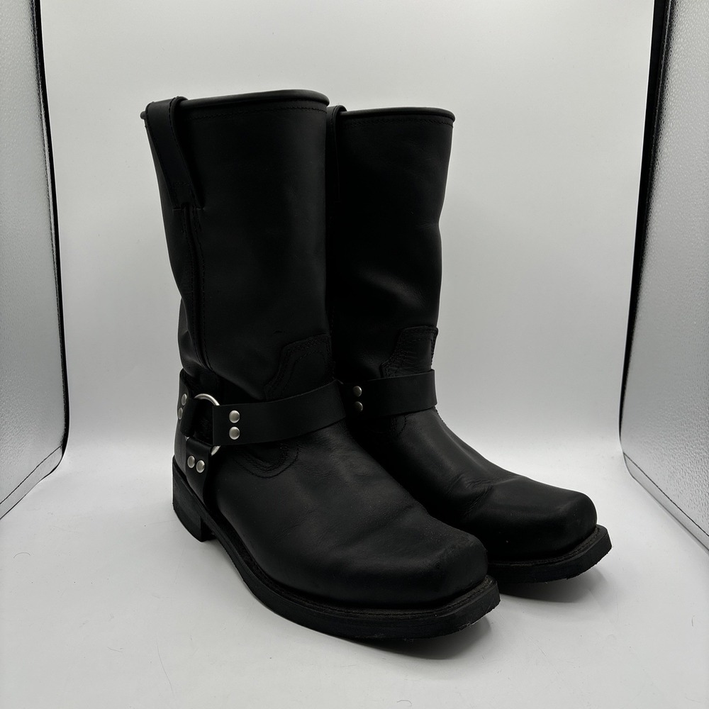 Masterson Boots Men's 11 D Black Leather Motorcycle Biker Harness Riding RB2500